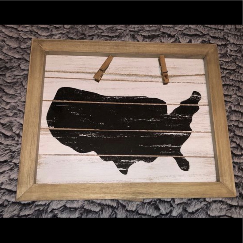 US Map Wall Decor